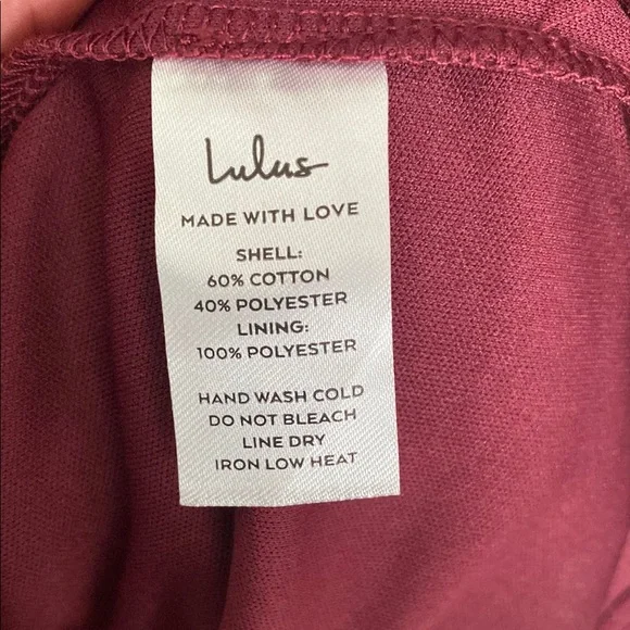 NWT Lulus Take Me To Brunch Elegant Lace Dress in Burgundy Size Medium - Picture 6 of 7